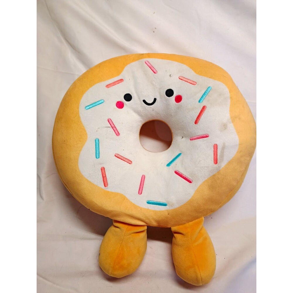 Hallmark Donut Plush Pillow 2018 Sprinkle Smiley Kawaii Food Stuffed Toy